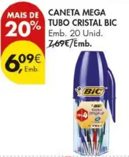 Pingo Doce Caneta mega tubo cristal bic promoção