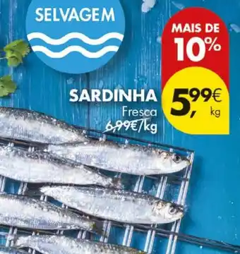 Pingo Doce sardinha selvagem fresca promoção
