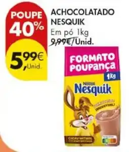 Pingo Doce Achocolatado nesquik promoção