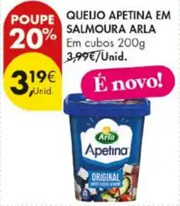Pingo Doce Queijo apetina em salmoura arla promoção