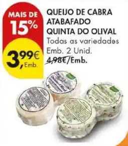 Pingo Doce queijo de cabra atabafado quinta do olival promoção