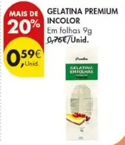 Pingo Doce gelatina premium incolor promoção