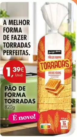 Pingo Doce Pão de forma torradas promoção