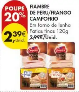 Pingo Doce Fiambre de peru/frango campo frío promoção