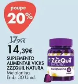 Pingo Doce Suplemento alimentar vicks zzzquil natura melatonina promoção