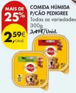 Pingo Doce comida húmida p/cão pedigree promoção
