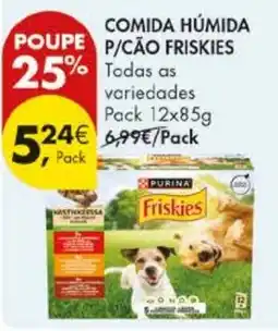 Pingo Doce comida húmida p/cão friskies promoção