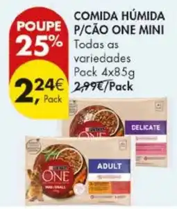 Pingo Doce comida húmida p/cão one mini promoção