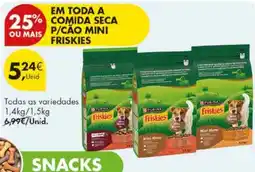 Pingo Doce comida seca p/cão mini friskies promoção