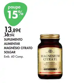 Pingo Doce magnésio citrato solgar promoção