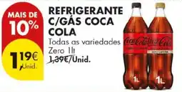 Pingo Doce refrigerante c/gás coca cola promoção