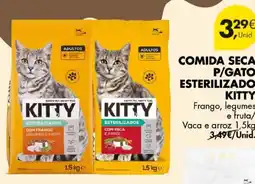 Pingo Doce kitty comida seca p/gato esterilizado promoção