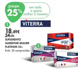 Pingo Doce viterra suplemento alimentar mulher platinum 55+ promoção