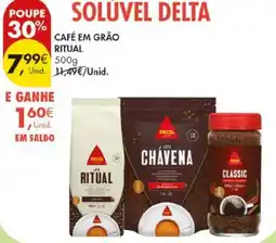 Pingo Doce solúvel delta café em grão ritual promoção
