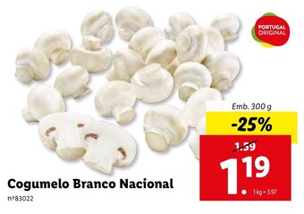 Lidl Cogumelo Branco Nacional 300g promoção