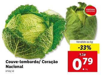 Lidl Couve-Lombardo/Coração Nacional promoção