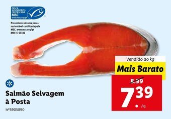 Lidl Salmão Selvagem à Posta promoção