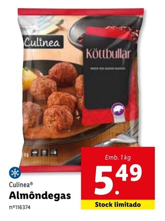 Lidl Culinea Almôndegas 1kg promoção