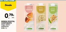 Continente Bom dia bebida vegetal continente soja/ aveia/ amêndoa promoção