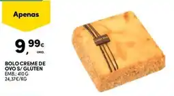 Continente Bom dia Bolo creme de ovo s/ gluten promoção