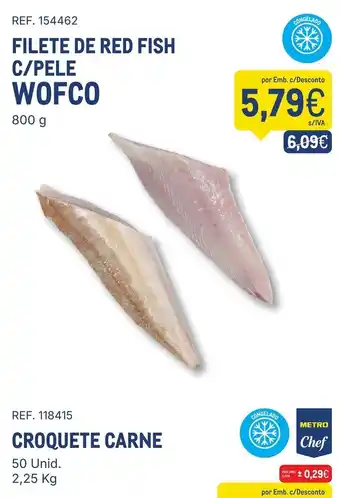 Filete de red fish c/pele wofco