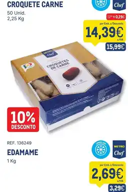 Makro Croquete carne metro chef promoção