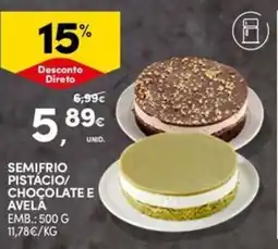 Continente Bom dia Semifrio pistácio/ chocolate e avelã promoção