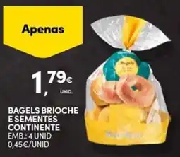 Continente Bom dia Bagels brioches e sementes continente promoção