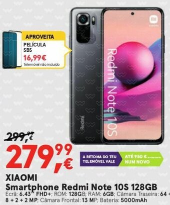 Worten Xiaomi Smartphone Redmi Note 10S 128GB promoção