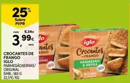 Continente Bom dia Crocantes de frango iglo promoção