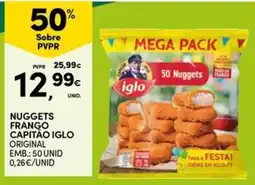Continente Bom dia nuggets frango capitão iglo original promoção