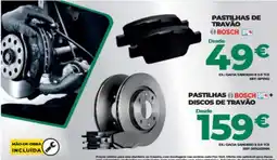 Feu Vert pastilhas de travão bosch promoção