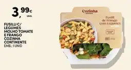 Continente Bom dia Fusilli c/ legumes molho tomate e frango cozinha continente promoção