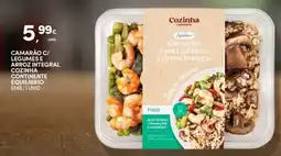 Continente Bom dia Camarão com Legumes e Arroz Integral Cozinha Continente Equilíbrio promoção