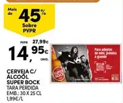 Continente Bom dia Cerveja c/ álcool super bock promoção