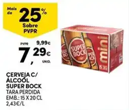 Continente Bom dia Cerveja c/ álcool super bock promoção