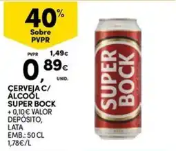 Continente Bom dia Cerveja c/ álcool super bock promoção