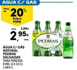 Continente Bom dia água c/ gás natural pedras salgadas promoção