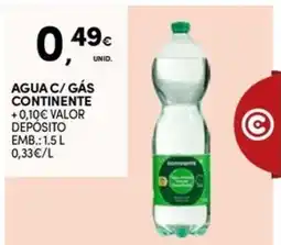Continente Bom dia Agua c/ gás continente promoção