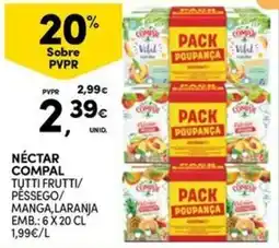 Continente Bom dia Néctar compal promoção