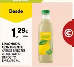 Continente Bom dia Limonada continente promoção
