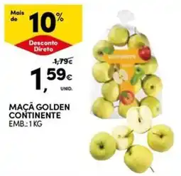 Continente Bom dia Maçã golden continente promoção