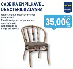 Makro cadeira empilhável de exterior alvara promoção