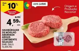 Continente Bom dia Hambúrger de novilho aberdeen angus continente seleção promoção