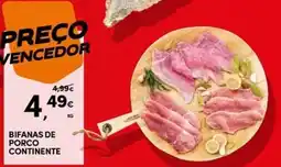 Continente Bom dia Bifanas de porco continente promoção