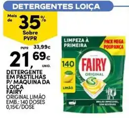 Continente Bom dia Detergente em pastilhas p/ maquina da loica fairy original limão promoção