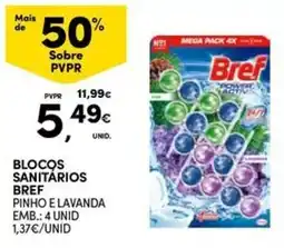 Continente Bom dia Blocos sanitários bref pinho e lavanda promoção