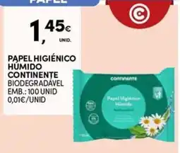 Continente Bom dia Papel higiénico humido continente promoção