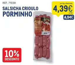 Makro Salsicha crioulo porminho promoção