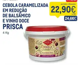 Makro cebola caramelizada em redução de balsâmico e vinho doce prisca promoção